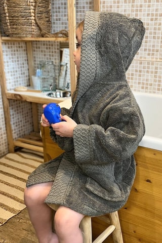 Peignoir à capuche SDB - Kaki