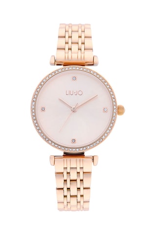Stalen Quartz Horloge - Roségoudkleurig