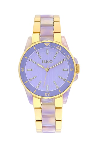 Hars Quartz Horloge - Goudkleurig en Paars