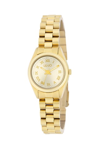 Stalen Quartz Horloge - Goudkleurig