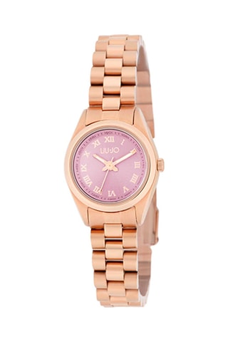 Stalen Quartz Horloge - Roségoudkleurig