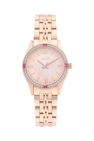 Stalen Quartz Horloge - Roségoudkleurig