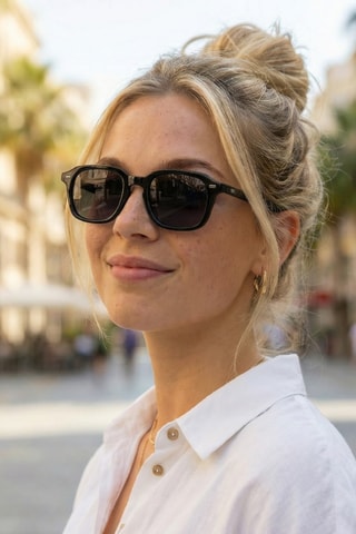 Zonnebril voor Dames - Categorie 3 - Zwart