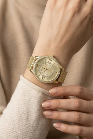 Metalen Quartz Horloge - Goudkleurig