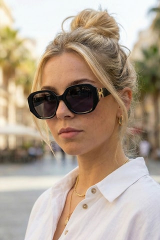 Zonnebril voor Dames - Categorie 3 - Zwart