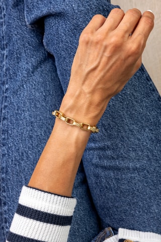 Armband Bristol- Doublé Geelgoud - Marc Malone