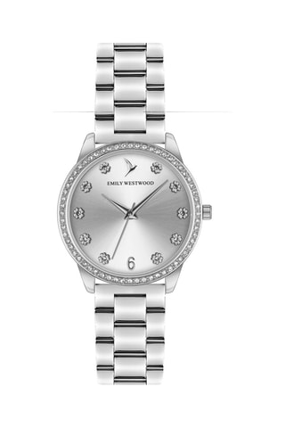 Metalen Quartz Horloge - Zilverkleurig - Emily Westwood