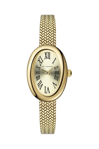 Stalen Quartz Horloge - Goudkleurig - Emily Westwood