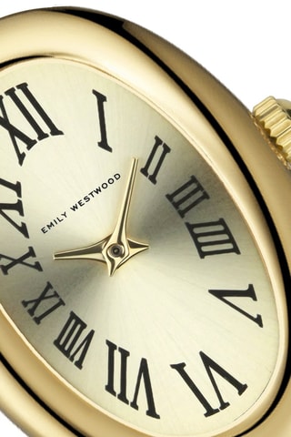 Stalen Quartz Horloge - Goudkleurig - Emily Westwood