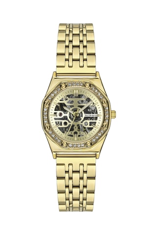 Automatisch Stalen Skeletonhorloge - Goudkleurig