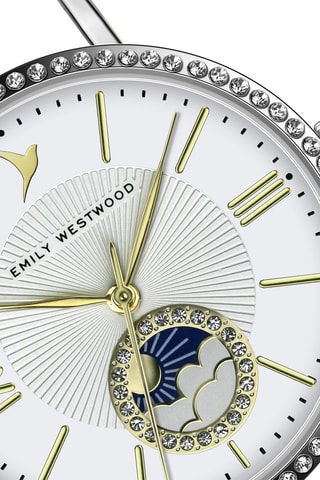 Stalen Quartz Horloge - Zilverkleurig en Goudkleurig - Emily Westwood