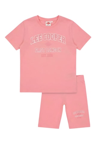 Camiseta y short - Rosa