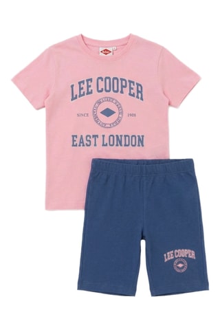 Camiseta y bermudas - Rosa
