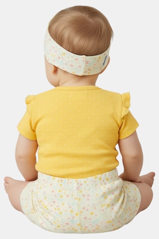 Conjunto de 3 piezas - Blanco y amarillo