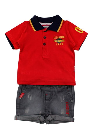 Polo y short - Rojo