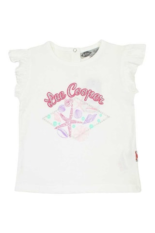 Camiseta y short - Blanco y rosa