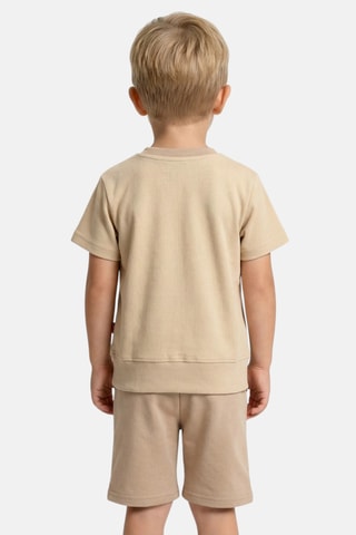 Sudadera y short - Beige