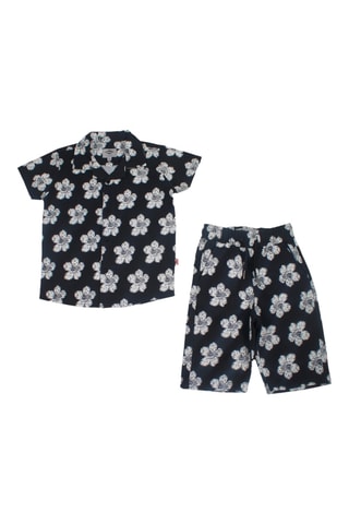Camisa y bermudas - Negro