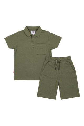 Polo y bermudas - Caqui