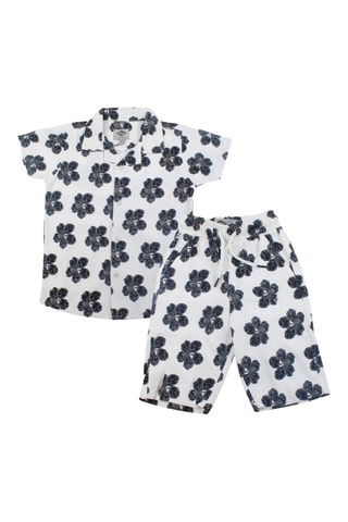 Camisa y bermudas - Blanco