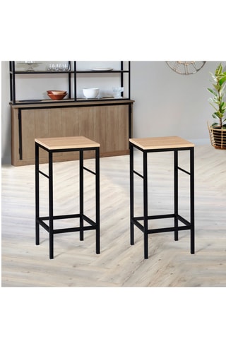 2 taburetes Memphis - 32 x 67 x 32 cm