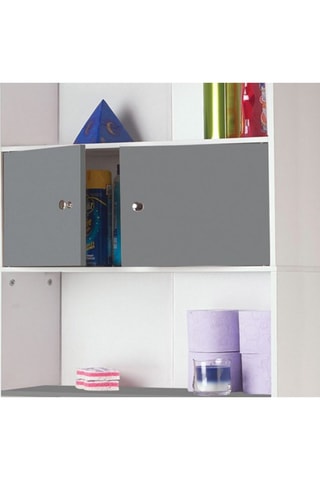 Mueble de cuarto de baño de 2 puertas - 58 x 178 x 19,5 cm