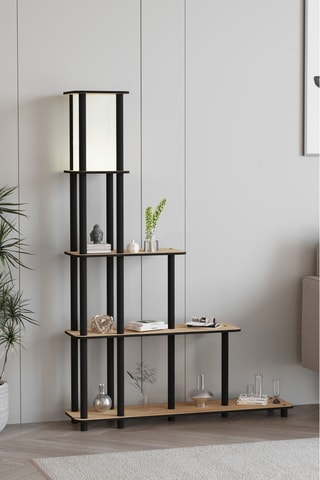 Lámpara estantería - 40 W - Imitación madera