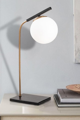 Lámpara de sobremesa Yildiz - Negro y dorado - 100 W