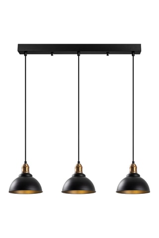 Lámpara de techo Varzan - Negro - 3 x 40 W