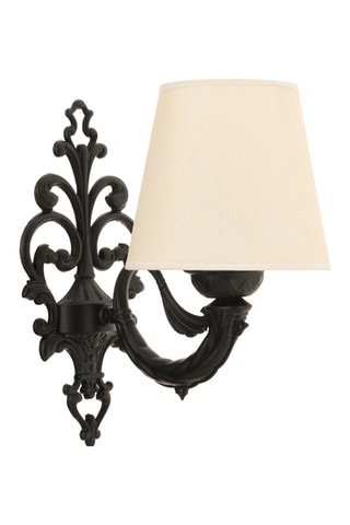 Aplique mural Lily - Beige y negro - 40 W