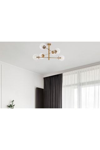 Suspension Arge - Doré - 6 x 40 W