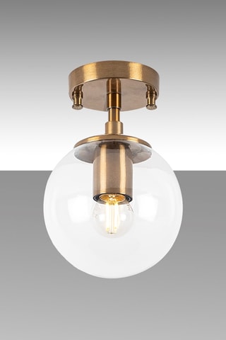 Plafón - Dorado y transparente - 15 W