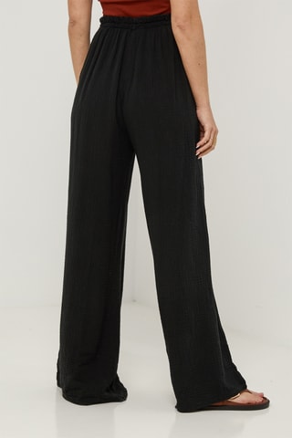 Pantalón de lino - Negro