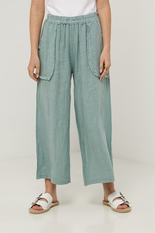 Pantalón de lino - Verde