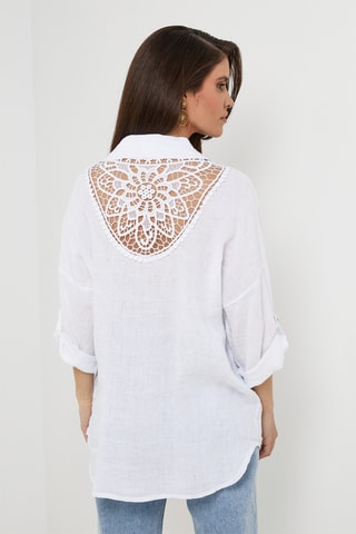 Camisa de lino - Blanco