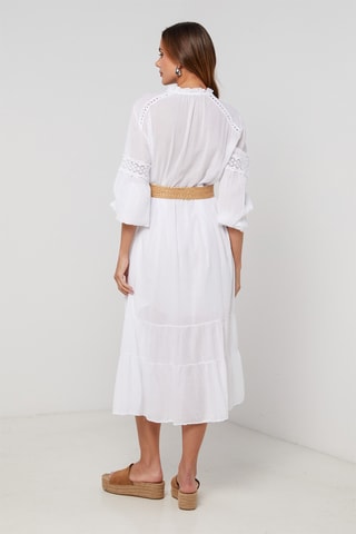 Vestido midi - Blanco