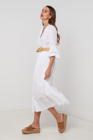 Vestido midi - Blanco