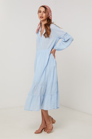 Vestido midi - Azul claro