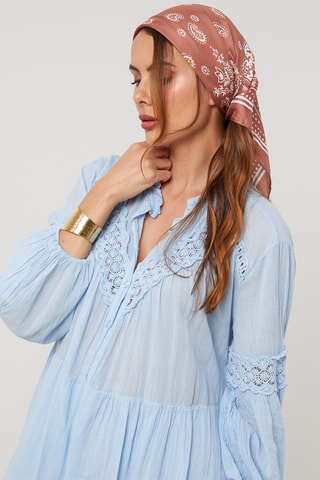 Vestido midi - Azul claro