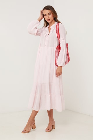 Vestido midi - Rosa