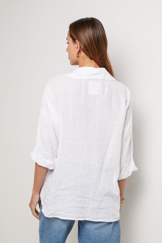 Camisa de lino - Blanco