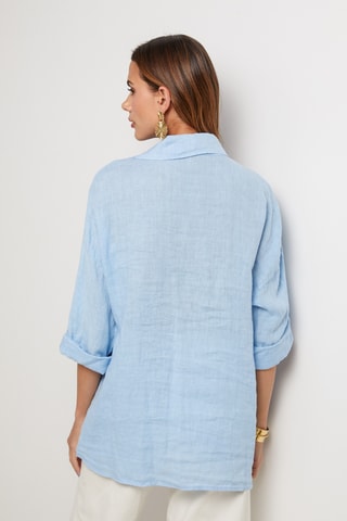 Camisa de lino - Azul