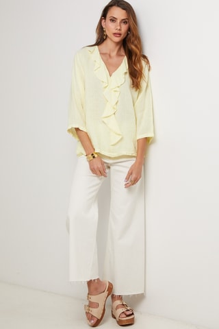 Top de lino - Amarillo