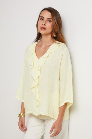 Top de lino - Amarillo