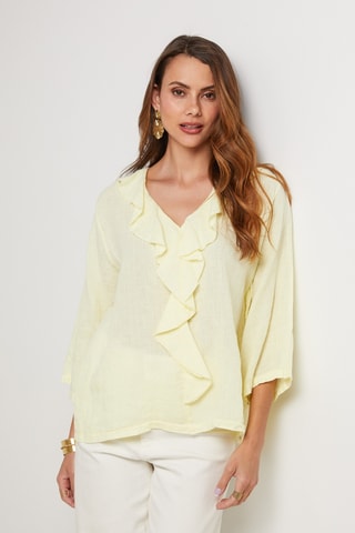 Top de lino - Amarillo