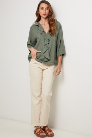 Top de lino - Caqui