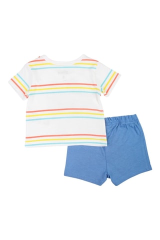 Camiseta y short Stitch Lilo y Stitch Disney - Azul y blanco - Azul