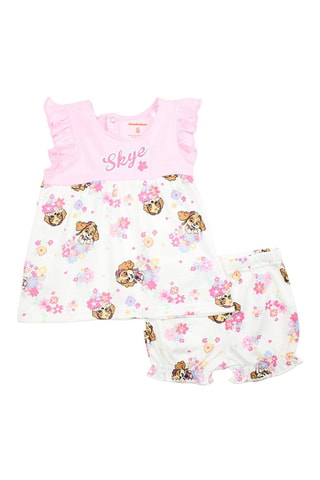 Conjunto de 2 prendas La Patrulla Canina - Blanco y rosa - Blanco y rosa