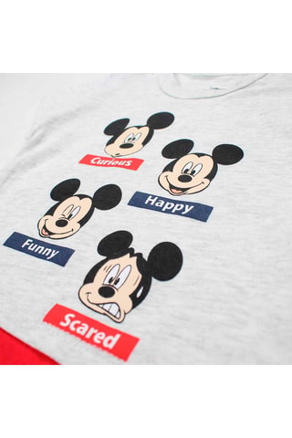 Mono Mickey Disney - Gris jaspeado y rojo - Rojo y gris