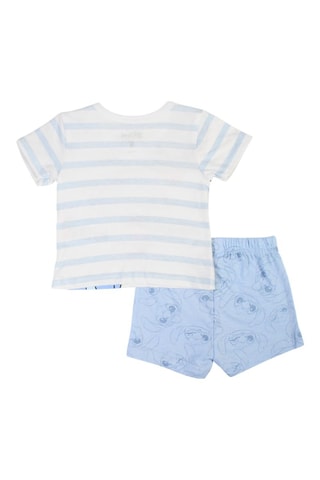 Camiseta y short Stitch Lilo y Stitch Disney - Azul y blanco - Azul